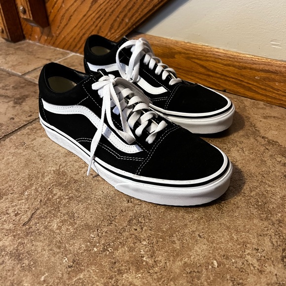 Vans Old Skool Shoe Black/White - Picture 6 of 7